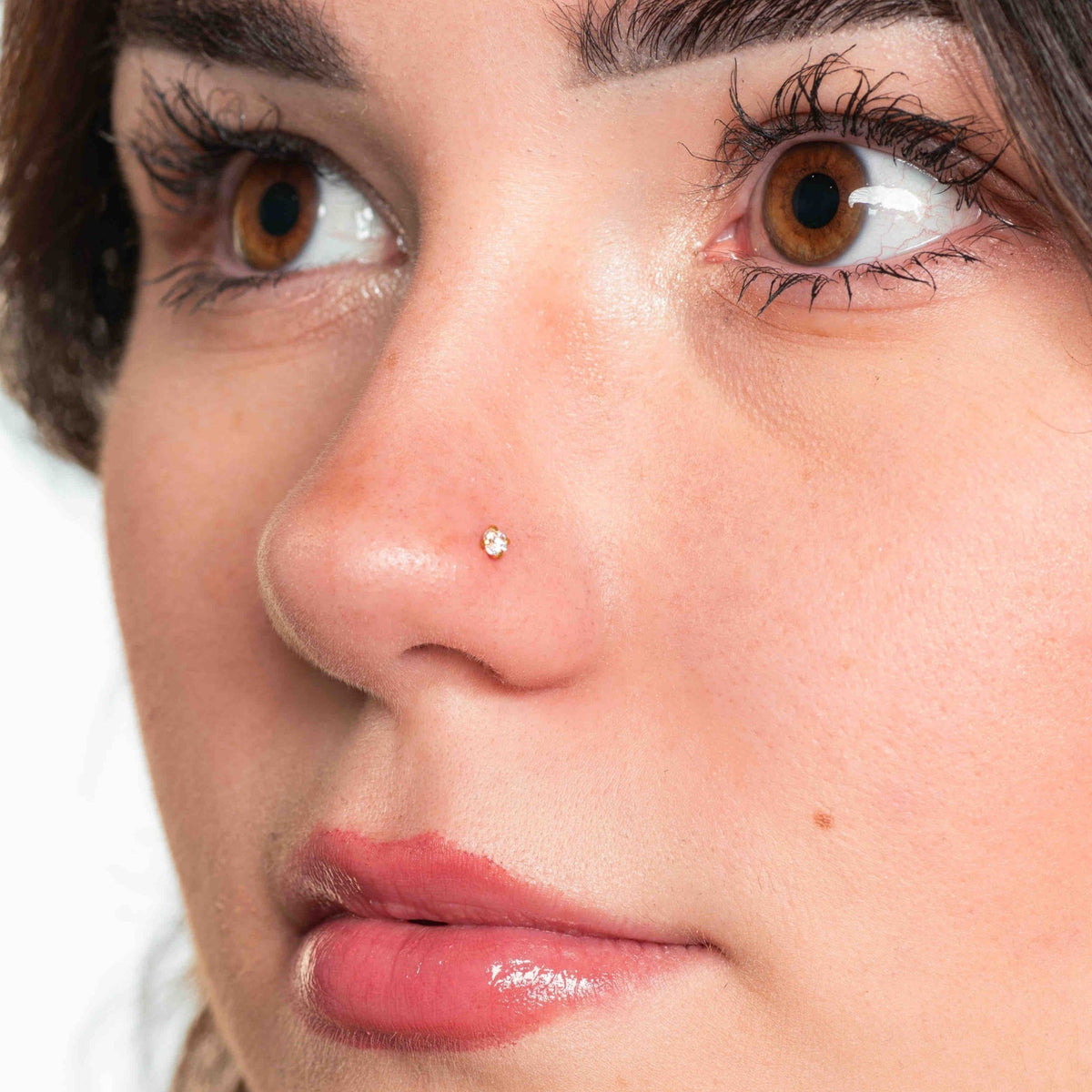 The diamond nose piercing - stainless steel 