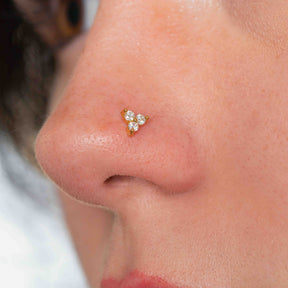 Bloom nose piercing