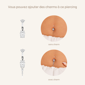 Navel piercing Kahina